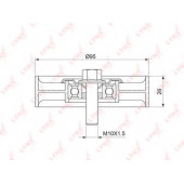 Паразитный / ведущий ролик поликлинового ременя LYNXauto PB-7217