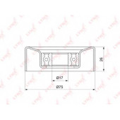 Паразитный / ведущий ролик поликлинового ременя LYNXauto PB-7226