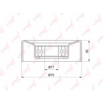 Паразитный / ведущий ролик поликлинового ременя LYNXauto PB-7226