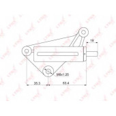 Успокоитель зубчатого ремня LYNXauto PT-1003