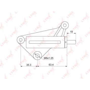 Успокоитель зубчатого ремня LYNXauto PT-1003