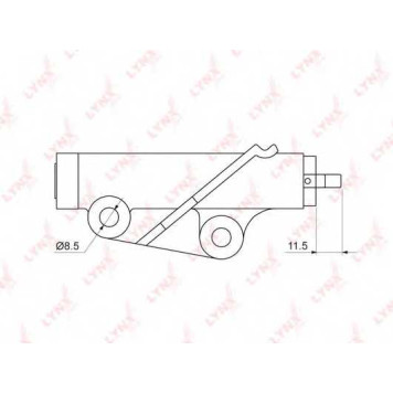 Успокоитель зубчатого ремня LYNXauto PT-1028
