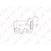 Успокоитель зубчатого ремня LYNXauto PT-1030