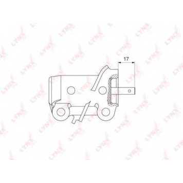 Успокоитель зубчатого ремня LYNXauto PT-1030