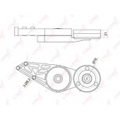 Натяжитель ремня LYNXauto PT-3002