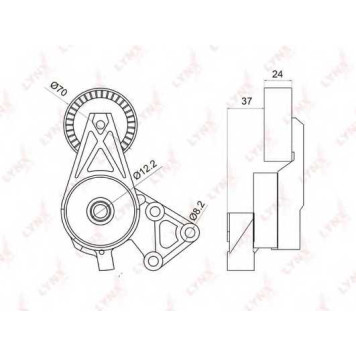 Натяжитель ремня LYNXauto PT-3004