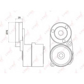 Натяжитель ремня LYNXauto PT-3005