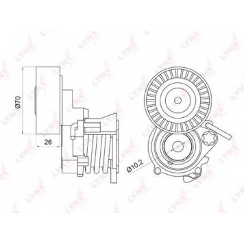 Натяжитель ремня LYNXauto PT-3006
