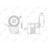 Натяжитель ремня LYNXauto PT-3008