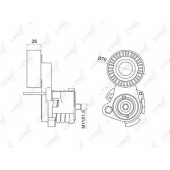 Натяжитель ремня LYNXauto PT-3009