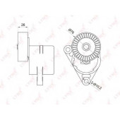 Натяжитель ремня LYNXauto PT-3010