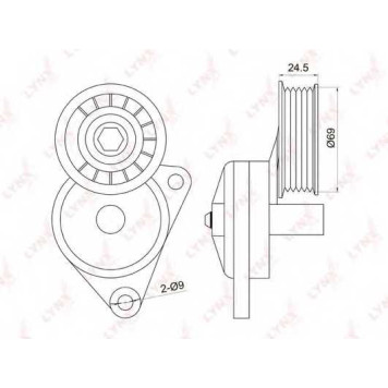 Натяжитель ремня LYNXauto PT-3011