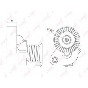 Натяжитель ремня LYNXauto PT-3019