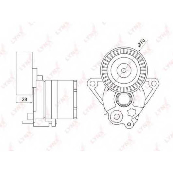Натяжитель ремня LYNXauto PT-3021
