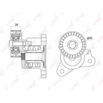 Натяжитель ремня LYNXauto PT-3022