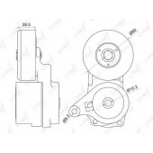 Натяжитель ремня LYNXauto PT-3024