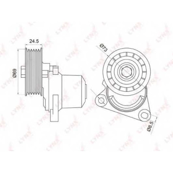 Натяжитель ремня LYNXauto PT-3026