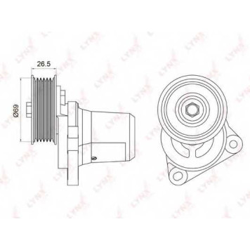 Натяжитель ремня LYNXauto PT-3027