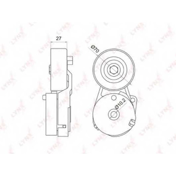 Натяжитель ремня LYNXauto PT-3029