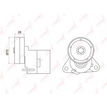 Натяжитель ремня LYNXauto PT-3031
