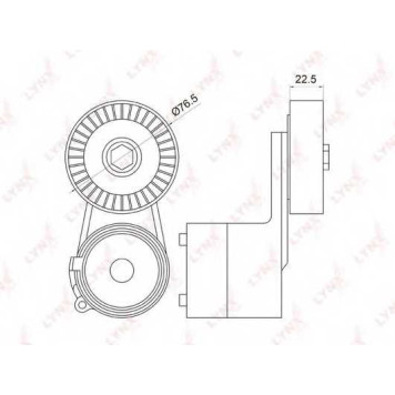 Натяжитель ремня LYNXauto PT-3032