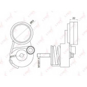 Натяжитель ремня LYNXauto PT-3033