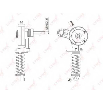 Натяжитель ремня LYNXauto PT-3034