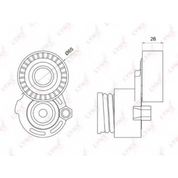 Натяжитель ремня LYNXauto PT-3035