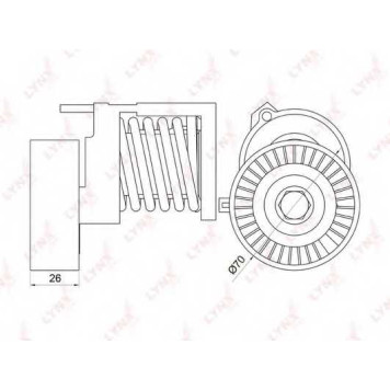 Натяжитель ремня LYNXauto PT-3038