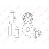 Натяжитель ремня LYNXauto PT-3039