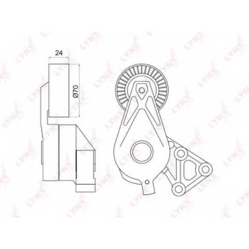 Натяжитель ремня LYNXauto PT-3039