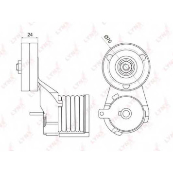 Натяжитель ремня LYNXauto PT-3040