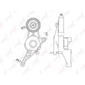 Натяжитель ремня LYNXauto PT-3041