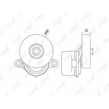 Натяжитель ремня LYNXauto PT-3042