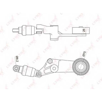 Натяжитель ремня LYNXauto PT-3044