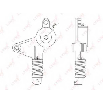 Натяжитель ремня LYNXauto PT-3045
