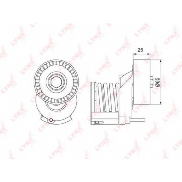 Натяжитель ремня LYNXauto PT-3105