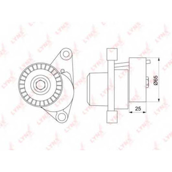 Натяжитель ремня LYNXauto PT-3178