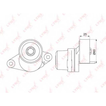 Натяжитель ремня LYNXauto PT-3270
