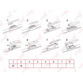 Щетка стеклоочистителя бескаркасная LYNXauto XF300