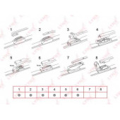 Щетка стеклоочистителя бескаркасная LYNXauto XF350