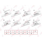 Щетка стеклоочистителя бескаркасная LYNXauto XF380