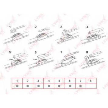 Щетка стеклоочистителя бескаркасная LYNXauto XF380