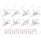 Щетка стеклоочистителя бескаркасная LYNXauto XF400