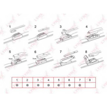 Щетка стеклоочистителя бескаркасная LYNXauto XF400