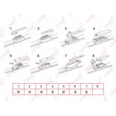 Щетка стеклоочистителя бескаркасная LYNXauto XF500