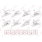 Щетка стеклоочистителя бескаркасная LYNXauto XF650