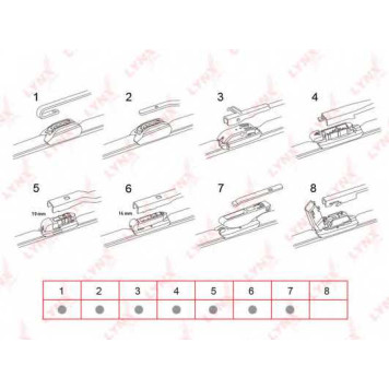 Щетка стеклоочистителя бескаркасная LYNXauto XF700