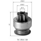 Ведущая шестерня стартера MAGNETI MARELLI AMB0176 / 940113020176