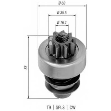 Ведущая шестерня стартера MAGNETI MARELLI AMB0317 / 940113020317